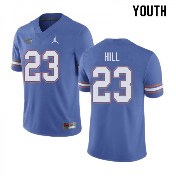 Jordan Brand Youth #23 Jaydon Hill Florida Gators College Football Jersey Blue